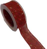 Nastro Tessuto ST Kosmos Red h 4 cm l 20 mt