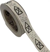 Nastro Cotone ST Lettera Bianco h 2.5 cm l 20 mt