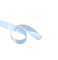 Nastro Doppio Raso Celeste h 6 mm l 50 mt