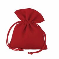 Sacchetto Cotone Rosso h 14 cm l 10 cm